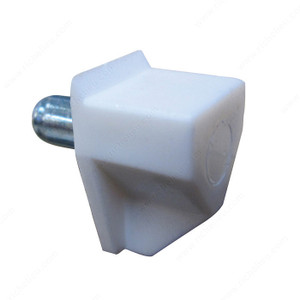 Plastic Support with Steel Pin - 5 mm, Finish White, Our Divisions Richelieu Plastic Support with Steel Pin - 5 mm, Finish White, Our Divisions Richelieu