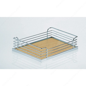 Arena Baskets for Tandem Depot System, Width Min. 412 mm, Finish Chrome / Maple, Width 363 mm Arena Baskets for Tandem Depot System, Width Min. 412 mm, Finish Chrome / Maple, Width 363 mm