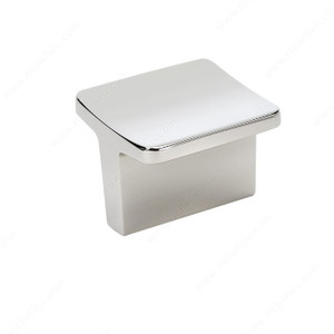 Fusion Collection Metal Knob - 3571, Finish Polished Nickel Fusion Collection Metal Knob - 3571, Finish Polished Nickel