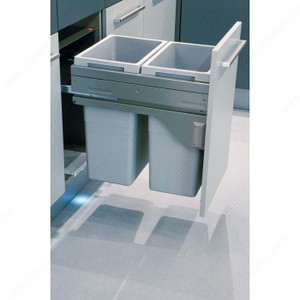 E-Cargo Recycling Centers, Total Capacity 76 l, Width 412 to 418 mm, Bin Quantity 2, Bin Capacity 2 x 38 liters