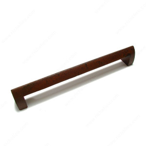 Traditional Cast Iron Pull - 3650, Center to Center 8 in, Finish Rust, Projection - Overall Dimensions 35 mm