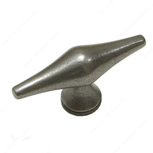 Traditional Cast Iron Knob - 3739, Finish Natural Iron