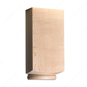Capital, Species Birch, Width 4 in, Thickness 2 in, Diameter 3 1/4 in Capital, Species Birch, Width 4 in, Thickness 2 in, Diameter 3 1/4 in