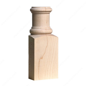 Half Base, Species Cherry, Capital Height 3 in, Base Height 5 in, Width 3 in Half Base, Species Cherry, Capital Height 3 in, Base Height 5 in, Width 3 in