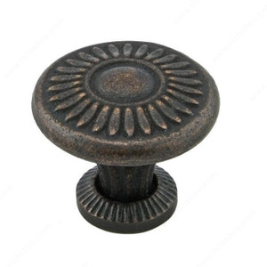 Traditional Cast Iron Knob - 3888, Finish Florentine Bronze, Diameter - Overall Dimensions 38 mm, Projection - Overall Dimensions 25 mm Traditional Cast Iron Knob - 3888, Finish Florentine Bronze, Diameter - Overall Dimensions 38 mm, Projection - Overall Dimensions 25 mm