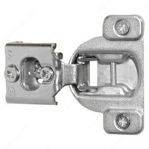 One-Piece Compact 38N Hinge - 105G, Fixing Type Screw-On, Overlay 1/2 in, Mounting Type Edge Mount PRO-PACK 10 One-Piece Compact 38N Hinge - 105G, Fixing Type Screw-On, Overlay 1/2 in, Mounting Type Edge Mount PRO-PACK 10
