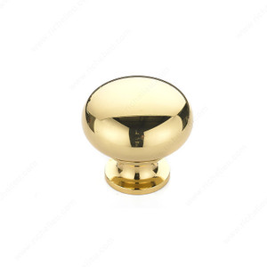Traditional Brass Knob - 3923, Finish Brass, Screw/Nail 8/32 (Not Included) PRO-PACK 2 Traditional Brass Knob - 3923, Finish Brass, Screw/Nail 8/32 (Not Included) PRO-PACK 2