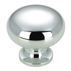 Traditional Brass Knob - 3923, Finish Chrome, Screw/Nail 8/32 (Not Included) PRO-PACK 2 Traditional Brass Knob - 3923, Finish Chrome, Screw/Nail 8/32 (Not Included) PRO-PACK 2