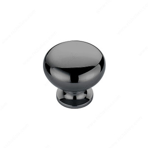 Traditional Brass Knob - 3923, Finish Black Nickel, Screw/Nail 8/32 (Not Included) PRO-PACK 2