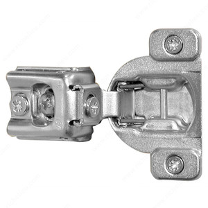 One-Piece Compact 39C Hinge - 110G, Fixing Type Knock-In with Insertion Ram Only, Overlay 1 1/2 in PRO-PACK 5 One-Piece Compact 39C Hinge - 110G, Fixing Type Knock-In with Insertion Ram Only, Overlay 1 1/2 in PRO-PACK 5