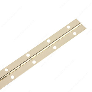 Piano Hinges - 3.8 cm (1-1/2) Width, Material Steel, Color/Finish Steel, Length 6 ft, Type Without Holes Piano Hinges - 3.8 cm (1-1/2) Width, Material Steel, Color/Finish Steel, Length 6 ft, Type Without Holes