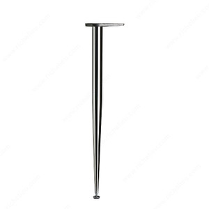 710 mm (28'') - Tapered Design Table Leg - 407, 10 mm (3/8'') adjustment, 710 mm (28'') - Tapered Design Table Leg - 407, 10 mm (3/8'') adjustment,