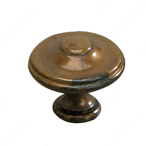 Traditional Brass Knob - 4083, Finish Oxidized Brass Traditional Brass Knob - 4083, Finish Oxidized Brass