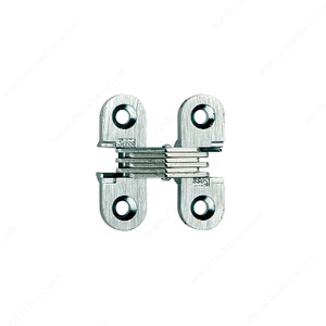 Concealed Steel Hinge - Model #103, The hinge is invisible when closed., Finish Satin Chrome Concealed Steel Hinge - Model #103, The hinge is invisible when closed., Finish Satin Chrome