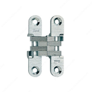 Concealed Steel Hinge - Model #204, The hinge is invisible when closed., Finish Black