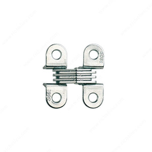 Concealed Steel Hinge - Model #303, The hinge is invisible when closed., Finish Satin Chrome Concealed Steel Hinge - Model #303, The hinge is invisible when closed., Finish Satin Chrome