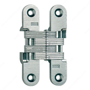 Concealed Steel Hinge - Model #212, The hinge is invisible when closed., Finish Bright Brass Concealed Steel Hinge - Model #212, The hinge is invisible when closed., Finish Bright Brass