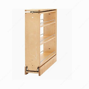 Base Cabinet Pull-Out Filler, Load Rating Max. 100 lb, Width 6 in, Height 27 5/16 in, Width Min. 6 1/8 in Base Cabinet Pull-Out Filler, Load Rating Max. 100 lb, Width 6 in, Height 27 5/16 in, Width Min. 6 1/8 in