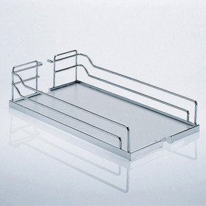 Arena Baskets for Dispensa and Dispensa Swing Systems, Width Min. 412 mm, Finish Chrome / Grey, Product Dimension - Width 400 mm Arena Baskets for Dispensa and Dispensa Swing Systems, Width Min. 412 mm, Finish Chrome / Grey, Product Dimension - Width 400 mm