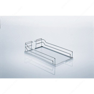 Arena Baskets for Dispensa and Dispensa Swing Systems, Width Min. 462 mm, Finish Chrome / Grey, Product Dimension - Width 450 mm Arena Baskets for Dispensa and Dispensa Swing Systems, Width Min. 462 mm, Finish Chrome / Grey, Product Dimension - Width 450 mm