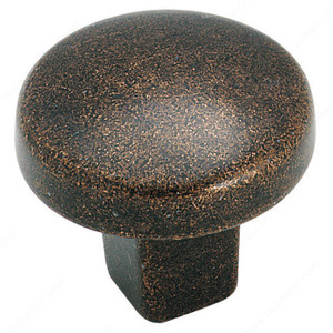 Eclectic Zinc Knob - 4425, Finish Rustic Bronze Eclectic Zinc Knob - 4425, Finish Rustic Bronze