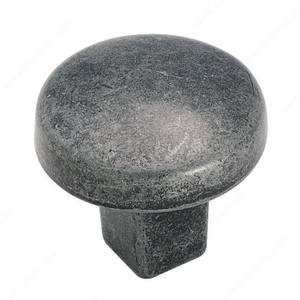 Eclectic Zinc Knob - 4425, Finish Wrought Iron Eclectic Zinc Knob - 4425, Finish Wrought Iron