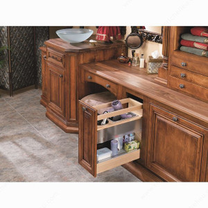 Vanity Base Organizer, Height Min. 20 3/8 in, Height 20 1/4 in, Soft-Closing Mechanism With Vanity Base Organizer, Height Min. 20 3/8 in, Height 20 1/4 in, Soft-Closing Mechanism With