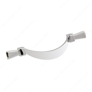 Transitional Metal Pull - 4500, Center to Center 64 mm, Finish Chrome, Projection - Overall Dimensions 20 mm