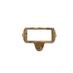 Card Holder, Finish Oxidized Brass Card Holder, Finish Oxidized Brass