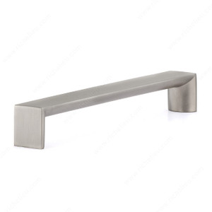 Contemporary Metal Pull - 458, Center to Center 160 mm, Finish Brushed Nickel, Low Luster Contemporary Metal Pull - 458, Center to Center 160 mm, Finish Brushed Nickel, Low Luster