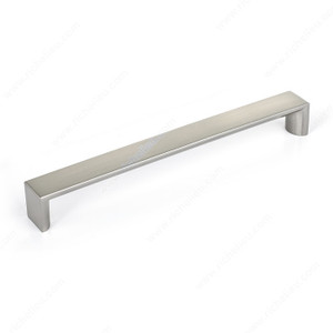 Contemporary Metal Pull - 458, Center to Center 192 mm, Finish Brushed Nickel