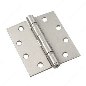 11.43 cm (4-1/2) Mortise Ball Bearing Butt Hinges, Ball Bearing, Width - Overall Dimensions 4 in, Color/Finish Brushed Nickel, Recommended Usage Ball Bearing Hinge, Pin Removable Pin 11.43 cm (4-1/2) Mortise Ball Bearing Butt Hinges, Ball Bearing, Width - Overall Dimensions 4 in, Color/Finish Brushed Nickel, Recommended Usage Ball Bearing Hinge, Pin Removable Pin
