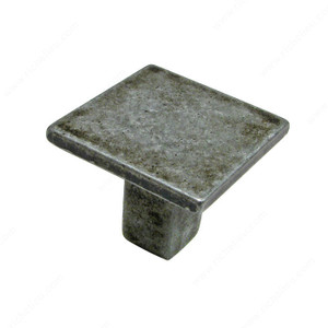 Contemporary Metal Knob - 494, Finish Pewter