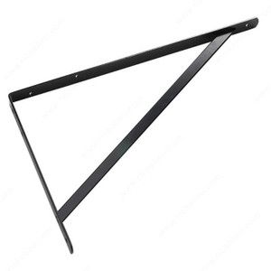 Heavy-Duty Shelf Bracket, Projection - Overall Dimensions 19 5/8 in, Height - Overall Dimensions 13 in, Color/Finish Black Heavy-Duty Shelf Bracket, Projection - Overall Dimensions 19 5/8 in, Height - Overall Dimensions 13 in, Color/Finish Black