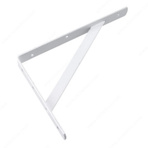Heavy-Duty Shelf Bracket, Projection - Overall Dimensions 19 5/8 in, Height - Overall Dimensions 13 in, Color/Finish White Heavy-Duty Shelf Bracket, Projection - Overall Dimensions 19 5/8 in, Height - Overall Dimensions 13 in, Color/Finish White