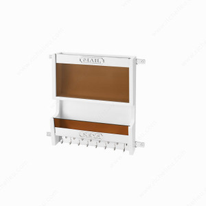 Door-Mounting Mail Cabinet, Finish White Door-Mounting Mail Cabinet, Finish White