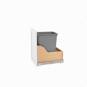 Single Bin Recycling Center, Total Capacity 35 qt, Width 12 in, Depth 19 in, Height 19 3/4 in Single Bin Recycling Center, Total Capacity 35 qt, Width 12 in, Depth 19 in, Height 19 3/4 in