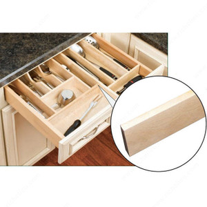 Wood Divider for Drawer Organisers, Finish Natural