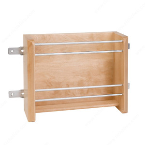 Wood Foil Rack, Width 10 1/8 in, Opening Width Min. 11 in