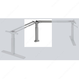 Manny 120G Third Leg, Stainless steel spindle with ridged steel table legs., Manny 120G Third Leg, Stainless steel spindle with ridged steel table legs.,