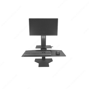 Sit2Stand Workstations, Effortlessly transition from sitting to standing in seconds, Finish Black, Number of monitors 1