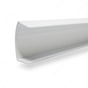 PVC Cap Moulding, Width 1/2 in