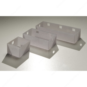 Modular Organizer for Vanity Drawers, Designed to circumvent plumbing, Finish Translucid Modular Organizer for Vanity Drawers, Designed to circumvent plumbing, Finish Translucid