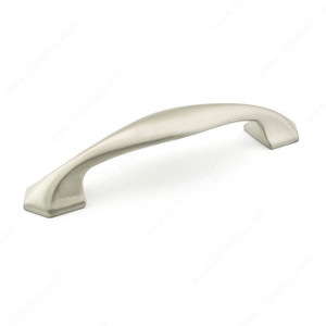 Transitional Metal Pull - 5078, Center to Center 128 mm, Finish Brushed Nickel, Projection - Overall Dimensions 33 mm