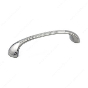 Transitional Metal Pull - 5083, Center to Center 96 mm, Finish Chrome, Projection - Overall Dimensions 27 mm Transitional Metal Pull - 5083, Center to Center 96 mm, Finish Chrome, Projection - Overall Dimensions 27 mm