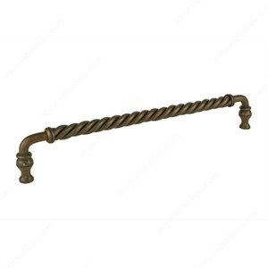 Traditional Metal Pull - 5121, Center to Center 12 in, Finish Rust Traditional Metal Pull - 5121, Center to Center 12 in, Finish Rust