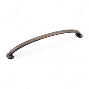 Traditional Metal Pull - 5127, Center to Center 192 mm, Finish Brushed Oil-Rubbed Bronze, Length - Overall Dimensions 208 mm