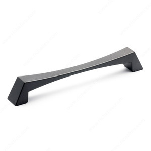 Contemporary Metal Pull - 5187, Center to Center 192 mm, Finish Graphite, Projection - Overall Dimensions 32 mm