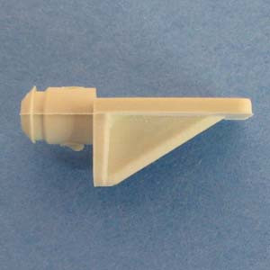 Shelf Support 1/2" - 5mm peg, Almond, Bag of 1000