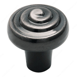 Eclectic Zinc Knob - 5261, Finish Pewter Eclectic Zinc Knob - 5261, Finish Pewter